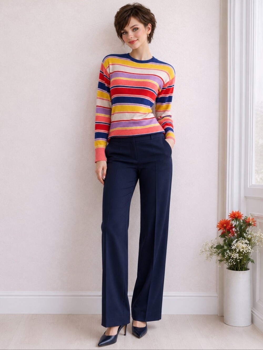 Gap | Striped Crazy Multicolour Sweater Dress